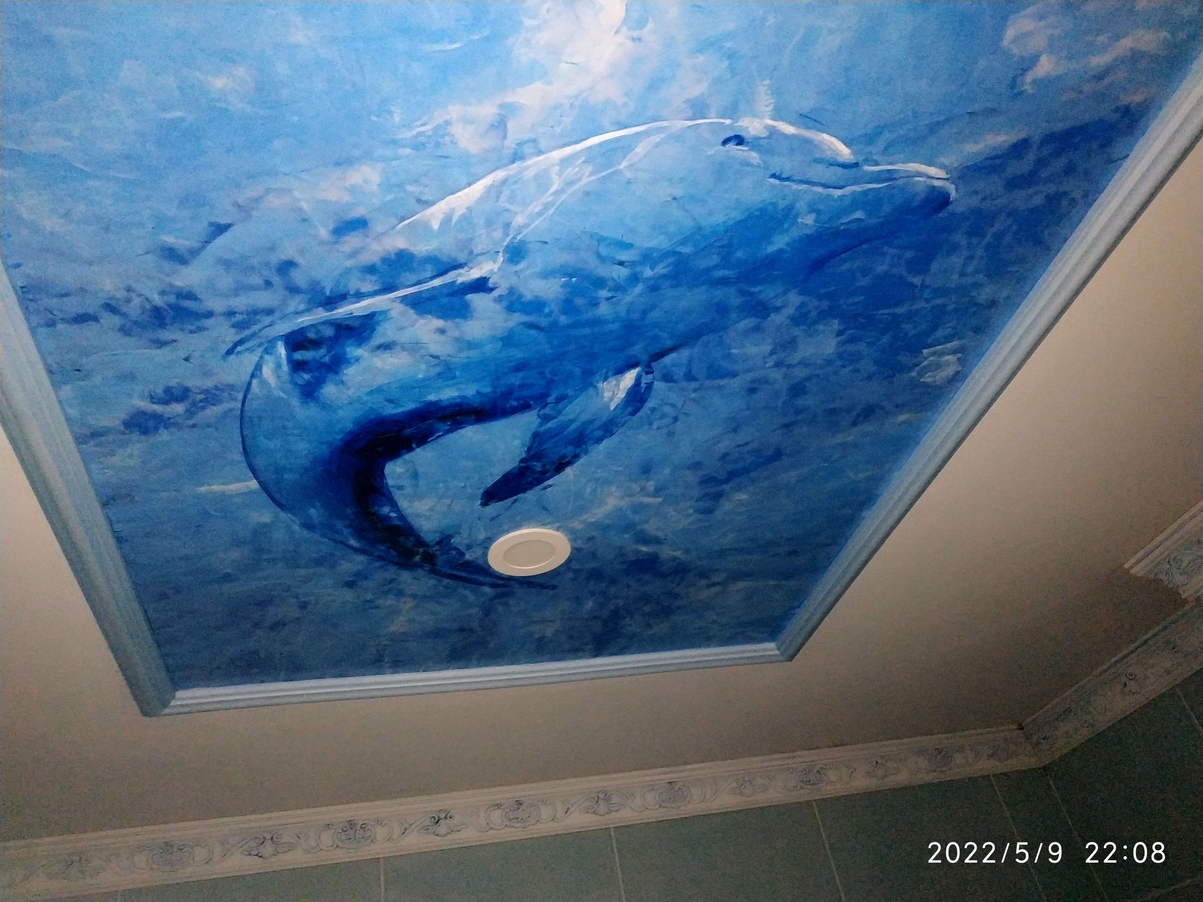 Benátský štuk - detail textury a přechodu barev